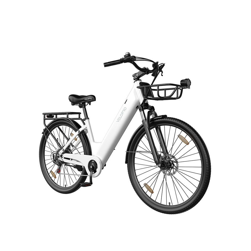 Vélo électrique de ville Velopro C1 Pro à cadre ouvert – Moteur 250 W, jusqu'à 150 km d'autonomie