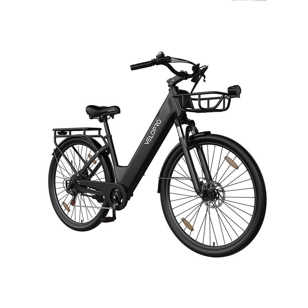 Vélo électrique de ville Velopro C1 Pro à cadre ouvert – Moteur 250 W, jusqu'à 150 km d'autonomie