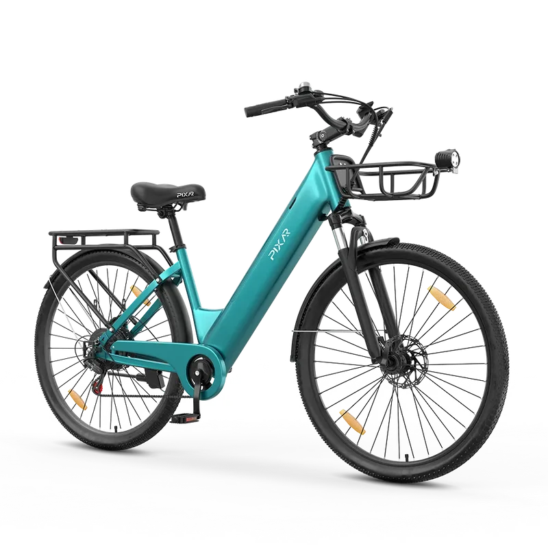 Vélo électrique de ville à enjambement bas PIXAR C1 Pro – Moteur BAFANG 250 W, jusqu'à 150 km d'autonomie, 25 km/h