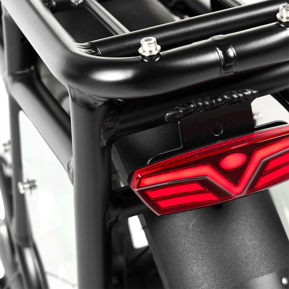 PIXAR Plus illuminated rear light under the rear rack