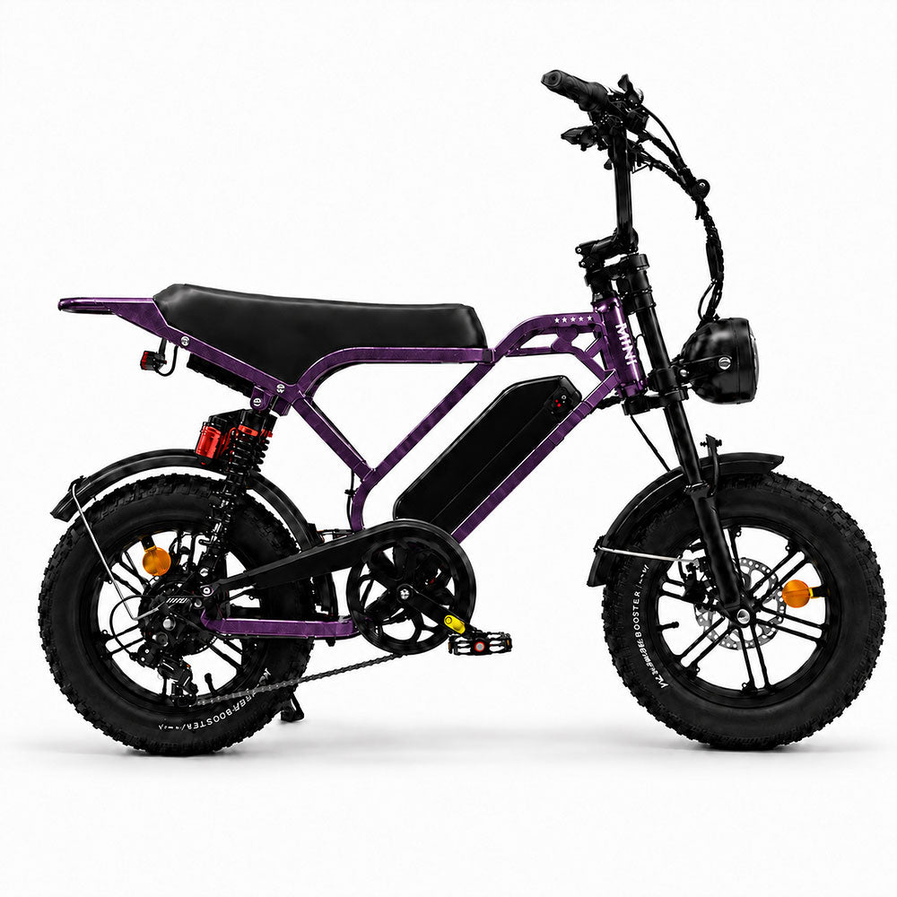 EChoice MINI 16″ Compact Fat Tire E-Bike – 250W Motor, 48V 15Ah Battery, Up to 80km Range