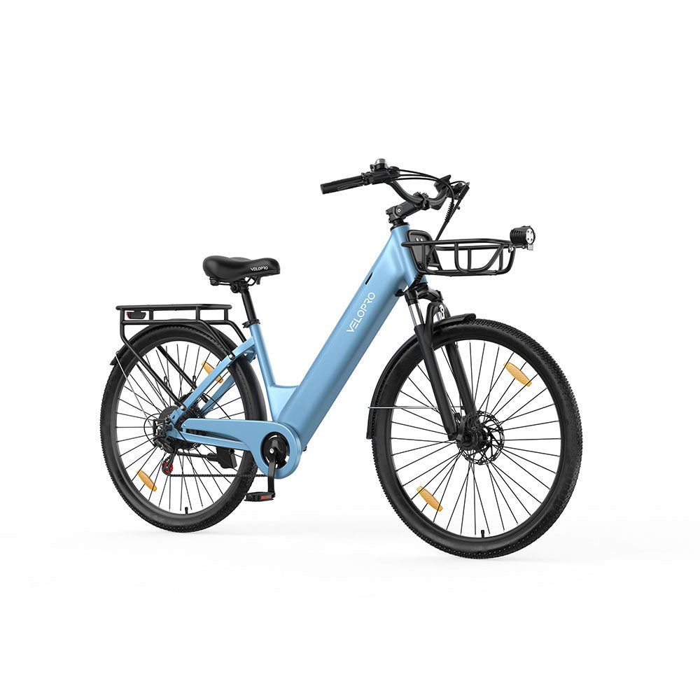 Vélo électrique de ville Velopro C1 Pro à cadre ouvert – Moteur 250 W, jusqu'à 150 km d'autonomie