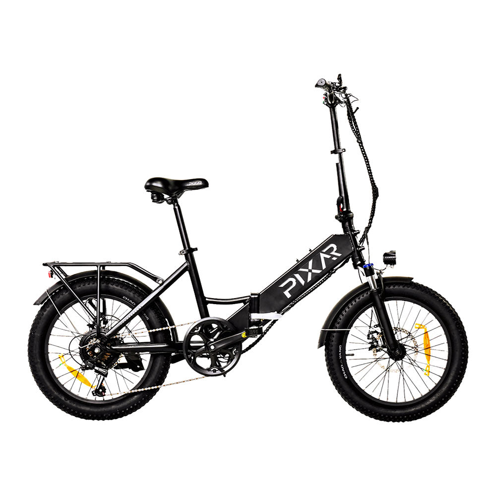 PIXAR Wind – 20" Folding Fat Tire E-Bike – 250W Motor, 48V 10.4Ah Samsung Battery, Up to 45km Range