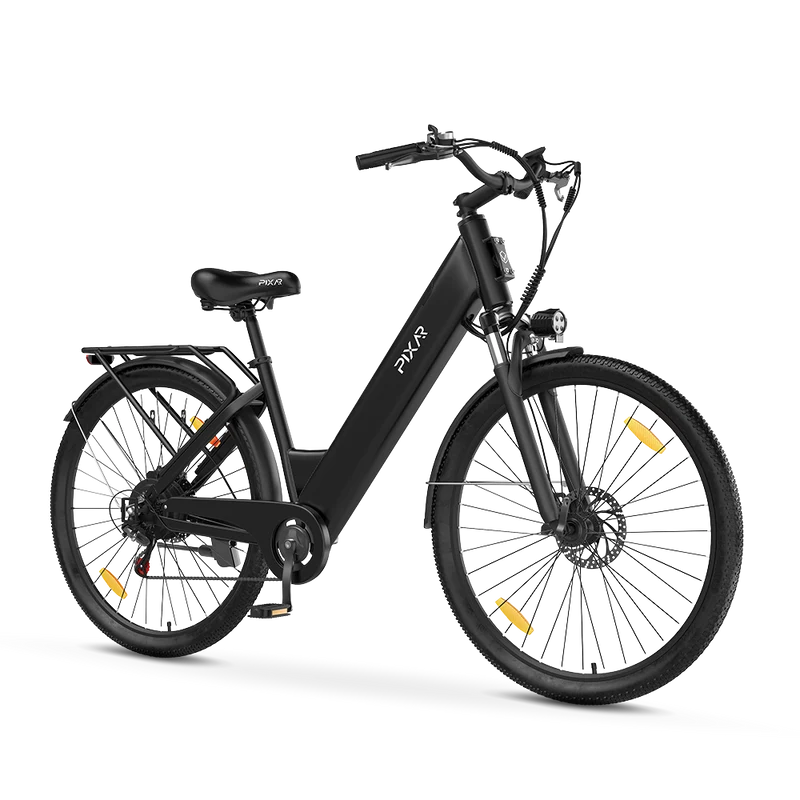 Vélo électrique de ville à enjambement bas PIXAR C1 – Moteur 250 W, autonomie de 120 km, 25 km/h