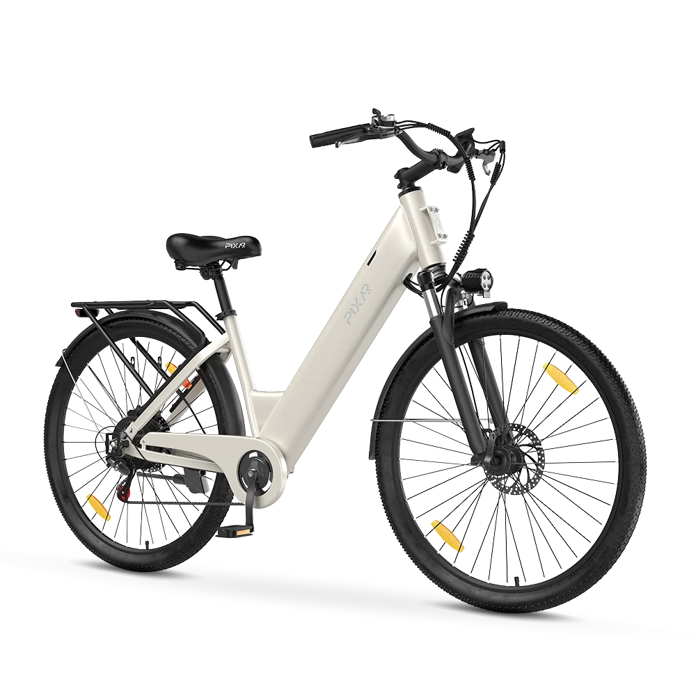 Vélo électrique de ville à enjambement bas PIXAR C1 – Moteur 250 W, autonomie de 120 km, 25 km/h