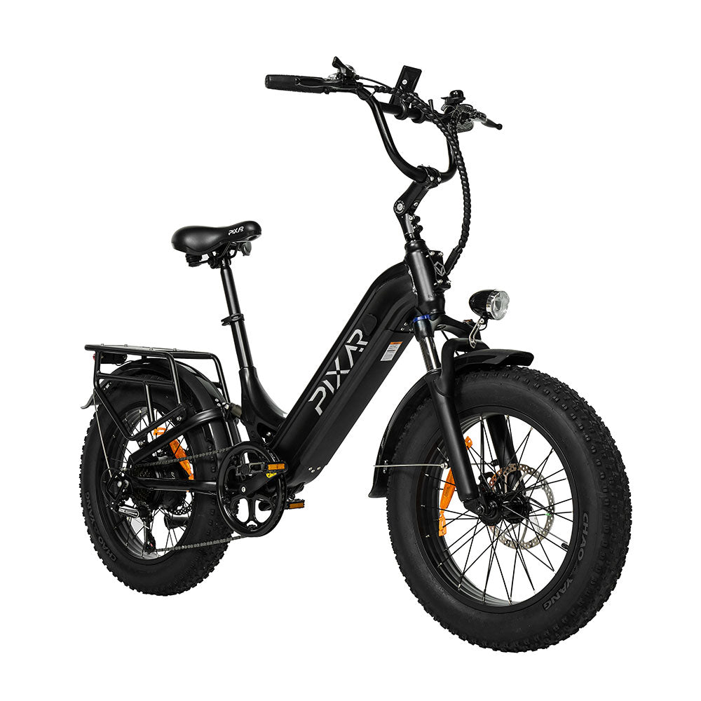 PIXAR Ride 20″ Step-Through Fat Tire E-Bike – 250W Motor, 48V 10.4Ah Akku, bis zu 60 km Reichweite